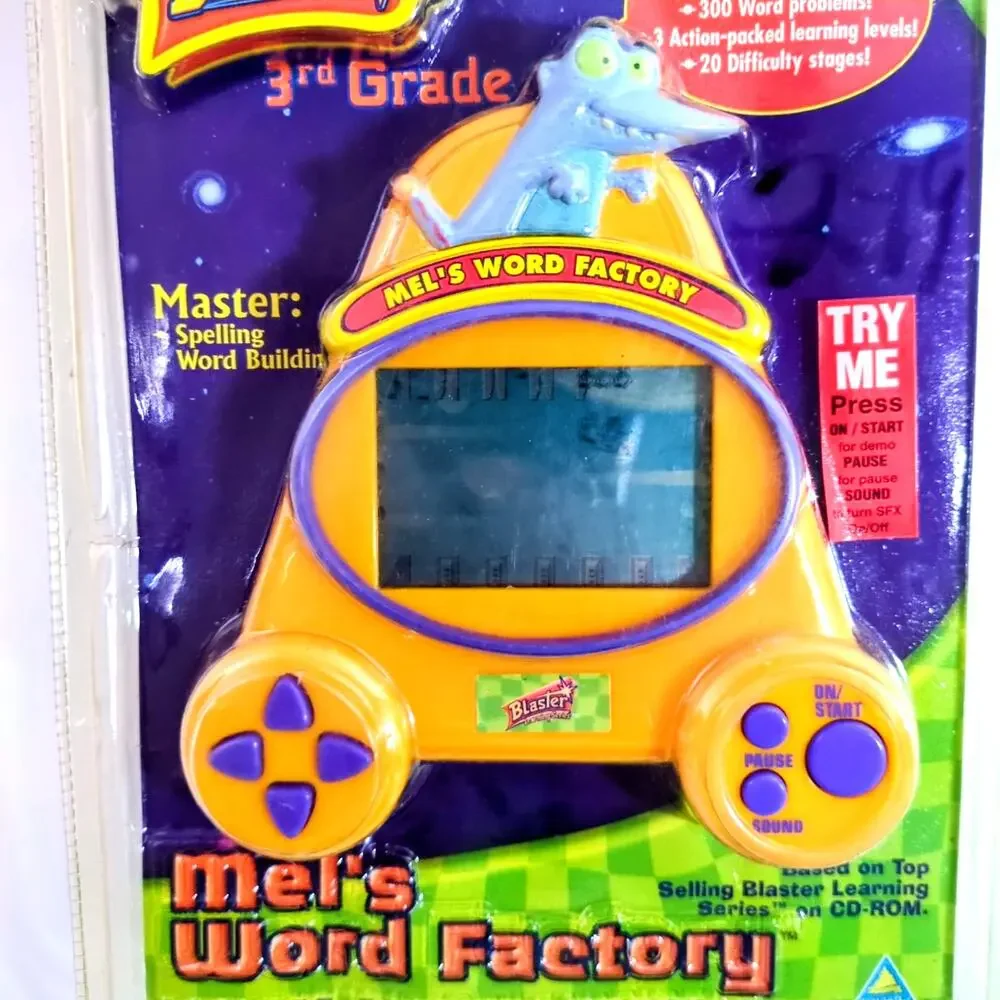 NEW Sealed Toymax Reading Blaster MEL'S Word Factory 3rd Grade Electronic Game